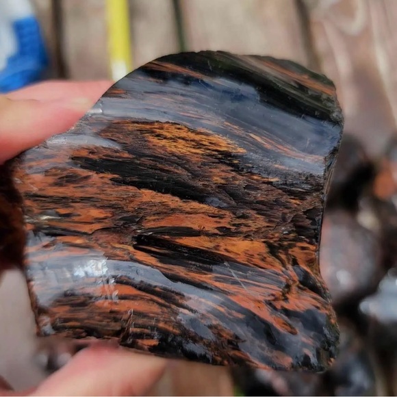 Tri- Flow Obsidian, Rough - Picture 3 of 7